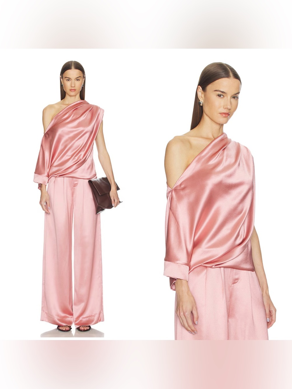 NWT Nonchalant Label Lea Blouse in Dusty Rose